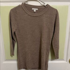 (2040) New York & Company Brown Long Sleeve Women's Top, Size: XS